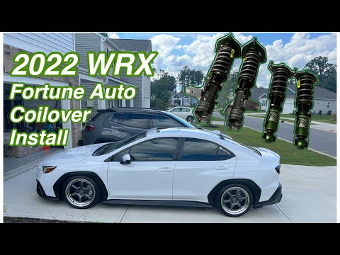 2022 WRX Fortune Auto Coilover Install