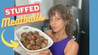 Easy STUFFED MEATBALLS Recipe