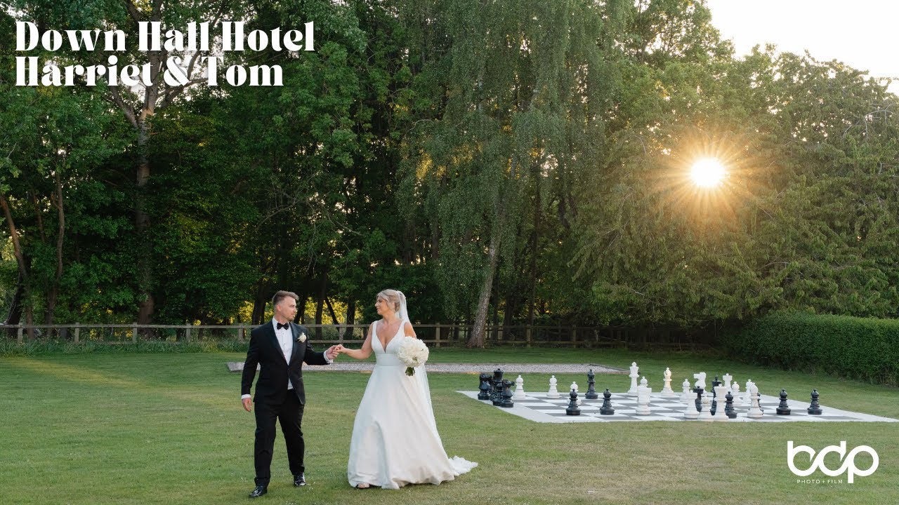 Down Hall Hotel wedding photography and film