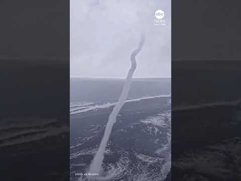 USGS cameras capture moment whirlwind forms beside Hawaii volcano