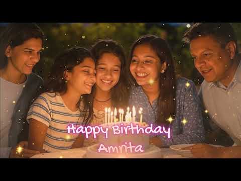 🎉 Birthday Song for Amrita 2.0 | Amrita Ka Janamdin | Happy Birthday Amrita 🎂🎶 #Amritabirthdaysong