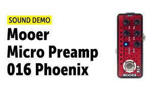 Video thumbnail for Mooer Micro Preamp 016 Phoenix - Sound Demo (no talking) by Guitar Bonedo