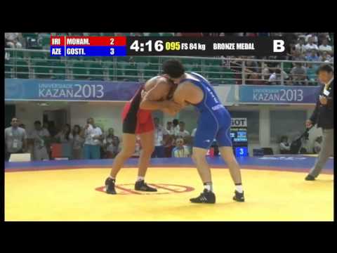Mohammad Hossein Mohammadian (Iran) vs Alexander Gostiev (Azerbaijan) 84kg Bronze match