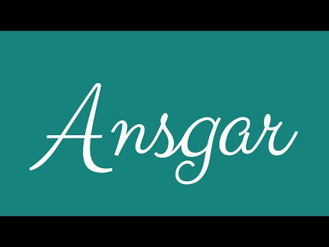 Learn how to Write the Name Ansgar Signature Style in Cursive Writing