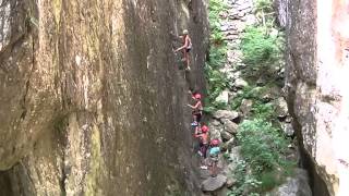 preview picture of video 'Via ferrata des Juscles Le Pertuis 16 08 2013'