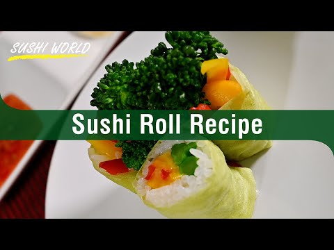 Roll Sushi Made with Sesame Soy Paper | How to Easily Make Healthy Sushi |