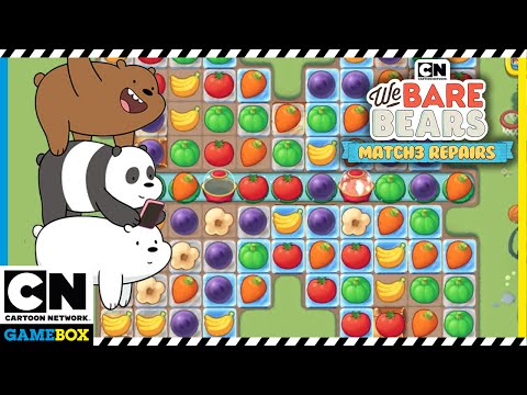 We Bare Bears Gameplay | Match 3 Repairs -  Level 109-120 Walkthrough | CN GameBox