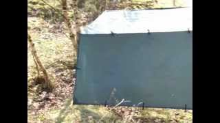 preview picture of video 'DD Tarp Setup Survival Tent Outdoors Adventure'