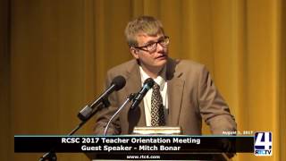 Motivational Speaker Mitch Bonar Addresses Rochester Community Schools