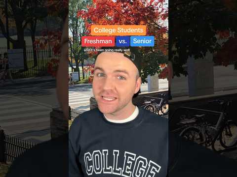College Students: Freshman vs. Senior | Scott Frenzel #dormlife #collegelife #collegefreshman