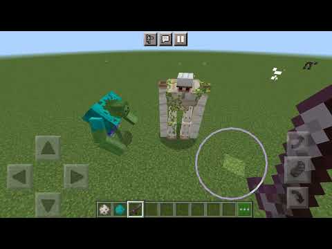 Mutant iron golem vs mutant zombie