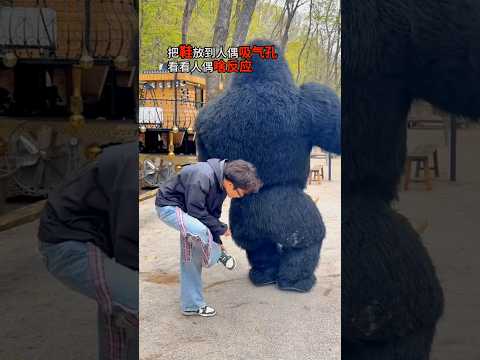 Дядя оказался гориллой! 🦍😂😱