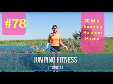#78 Jumping Fitness Power Balance Jumping Workout 30 Min. Outdoor Rebounder Trampoline