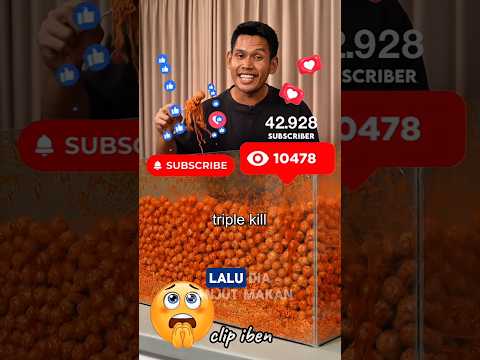 bang iben eksperimen makan bakso dan mie pedas banyak @ibenmaLLTTFOC#shorts#filterchallenge