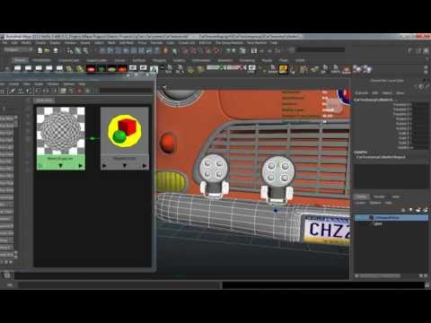 Creating A Stylized Car In Maya, The Complete Workflow - Part 7-10