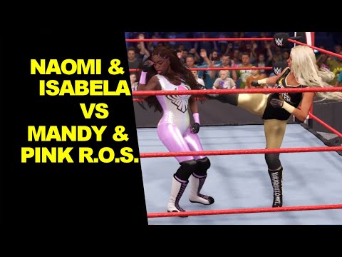 WWE 2K22 Super Isabela & NaoM.E.E. vs Mandy R.O.S. & Pink R.O.S. - Tag Elimination