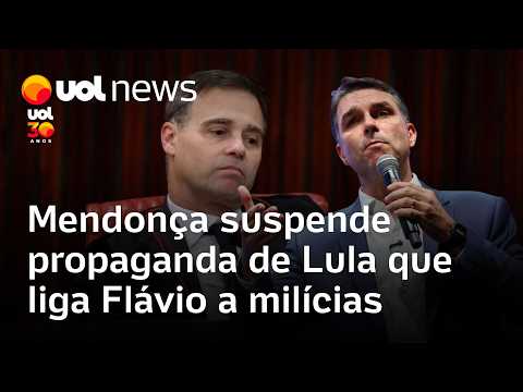 Mendonça suspende propaganda da campanha de Lula que liga Flávio Bolsonaro a milícias