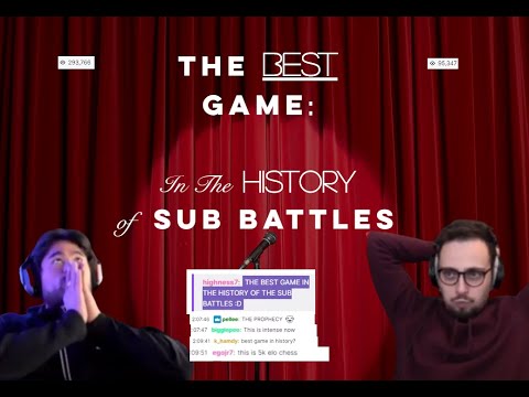 The Best Game In The HISTORY Of Sub Battles (GM Hikaru vs IM GothamChess subs) ft. Botez Gambit
