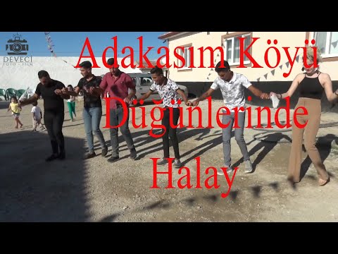 Adakasım köyü düğünlerinde Halay