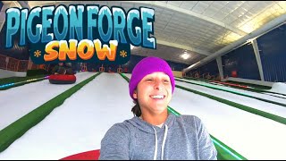 Pigeon Forge SNOW  2020 | Indoor SNOW TUBING in Tennessee!!!