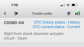 Code C0580-04 fix on Cadillac and GM Vehicle. Right front shock Absorber actuator#comment #subscribe