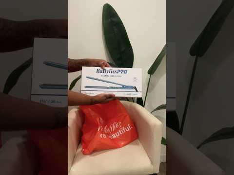 BabylissPRO Nano Titanium Ultra-Thin Hair Straightener, Professional Flat Iron For All Hair Types - Watch Product Video