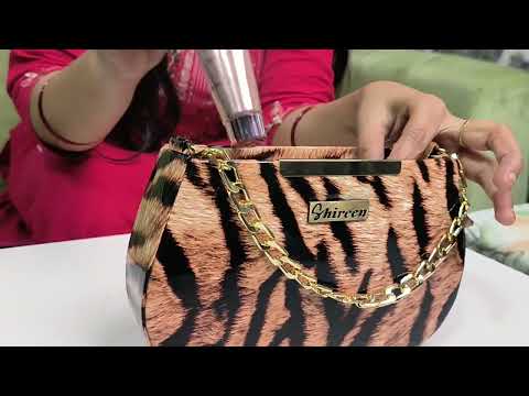 Shireen Animal Print Sling Bag Collection Boxy Design