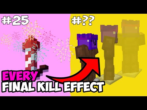RANKING Every FINAL KILL EFFECT from WORST to BEST (Hypixel Bedwars)