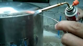 pressure tank welding using aluminum rod|Emelito Emfimo tv