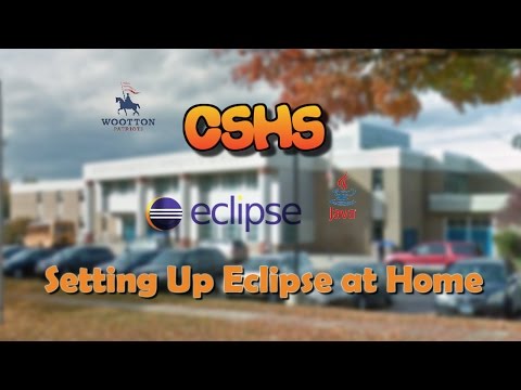 Setting Up Eclipse at Home