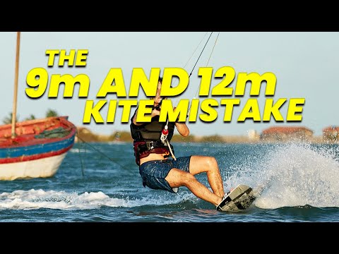 Kitesurfing mistake - the kite size