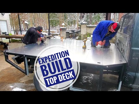 E6 | Custom Expedition Overland Flatbed Camper Build | Top Deck | Tools-Tips | Grabo | Ford F350