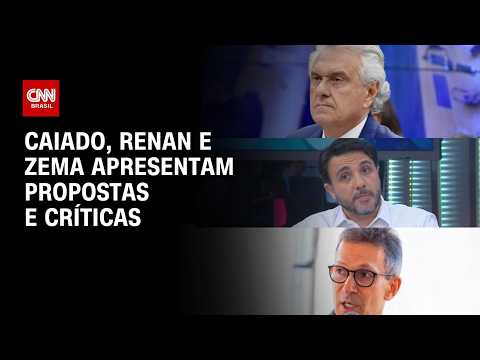 Caiado, Renan Santos e Zema apresentam propostas e críticas durante evento | CNN PRIME TIME