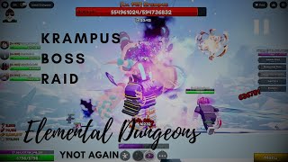 Krampus Boss Raid Elemental Dungeons in Roblox | #roblox #trending #gameplay #games