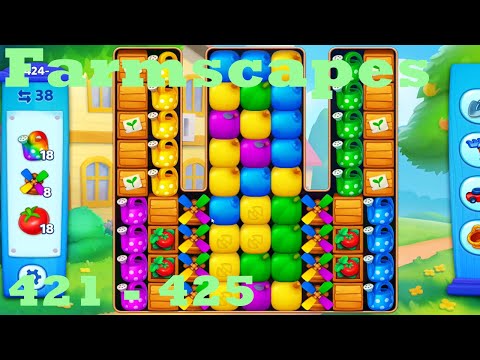 Farmscapes Level 421 - 425 HD Gameplay Walkthrough |  3 - match game | android | ios | pc | app