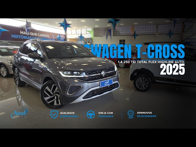 Vídeo VOLKSWAGEN T-CROSS 1.4 250 TSI TOTAL FLEX HIGHLINE AUTOMÁTICO