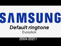 Samsung Default Ringtone Evolution 2004 2021