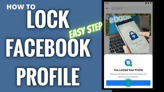 How to lock Facebook profile and how to unlock Super easy step I Best of 2021 easy step Tutorial ☺
