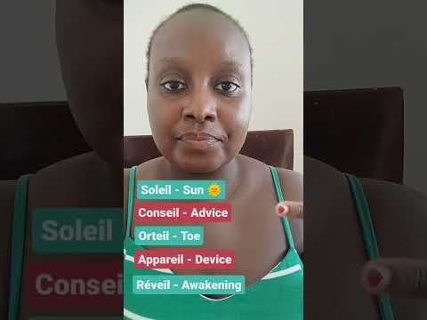 Prononciation des mots Français se terminant par -ail et -eil