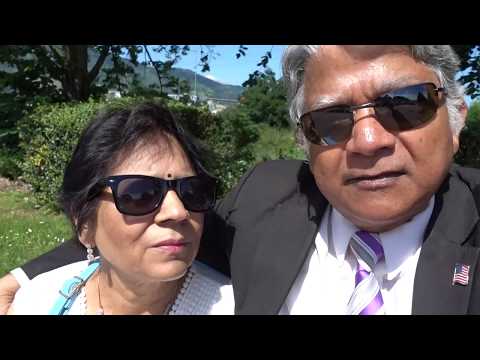 Aruna & Hari Sharma at Barakaldo Roundabout Park after Carrefour shopping, Bilbao Jun 09, 2018