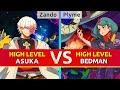 GGST ▰ Zando (Asuka) vs Plyme (Bedman). High Level Gameplay