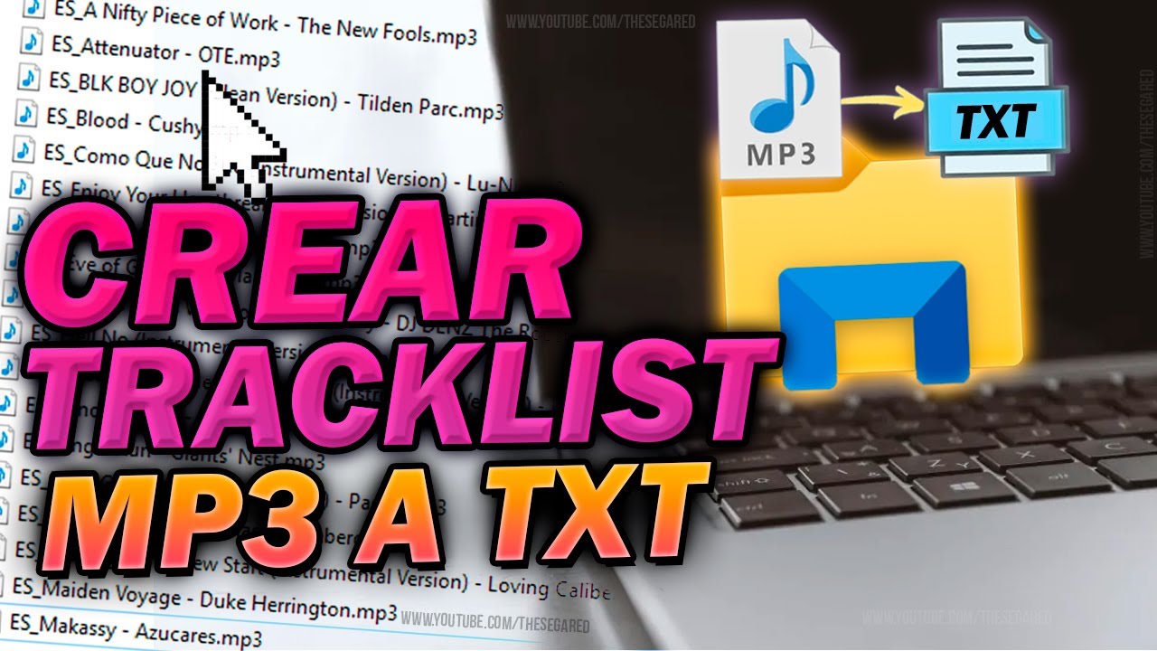 Cómo Crear un Listado de Nombres de Canciones MP3 en TEXTO | CREA TUS TRACKLIST's - Tutorial 💻