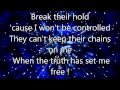 Skillet - Not gonna die (with lyrics on screen) 