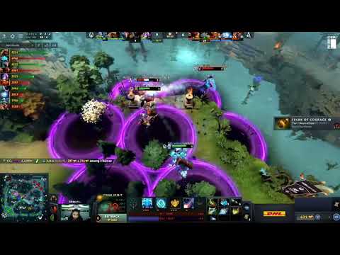 Maybe Sumail regret to jump with a 3 hero Aster vs GG Dota 2 DreamLeague
