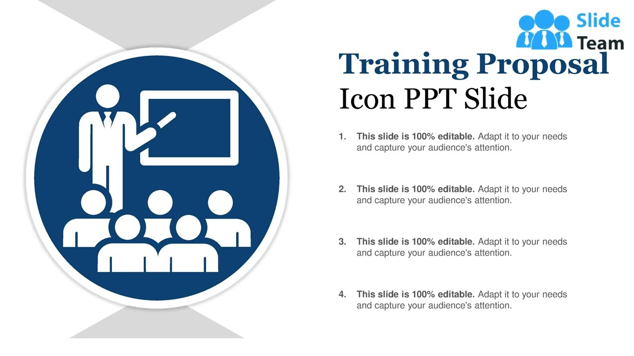 Training Proposal Icons Ppt Slide
