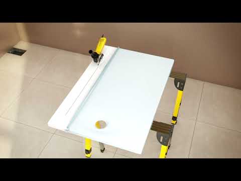 How to cut the Leaf Shower Tray