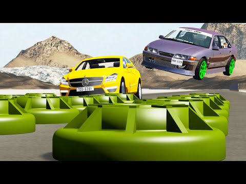 EXPERIMENT - Car vs Mine - BeamNG DRIVE