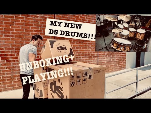NEW DS drums Rebel Custom Shop Series Birch Shells - UNBOXING + PLAYING!