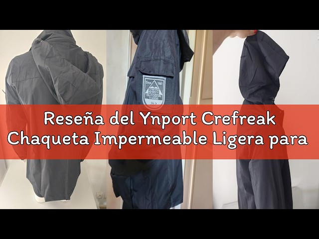 Vídeo relacionado con Ynport Crefreak Chaqueta Impermeable para Hombre al Aire Libre Impermeable Ligero Chaqueta para Caminar a Prueba de Viento Chaqueta Deportiva con Capucha Moutain, Azul, L