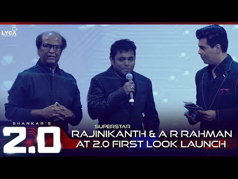 Superstar Rajinikanth & A R Rahman at 2.0 First look Launch | Lyca Production